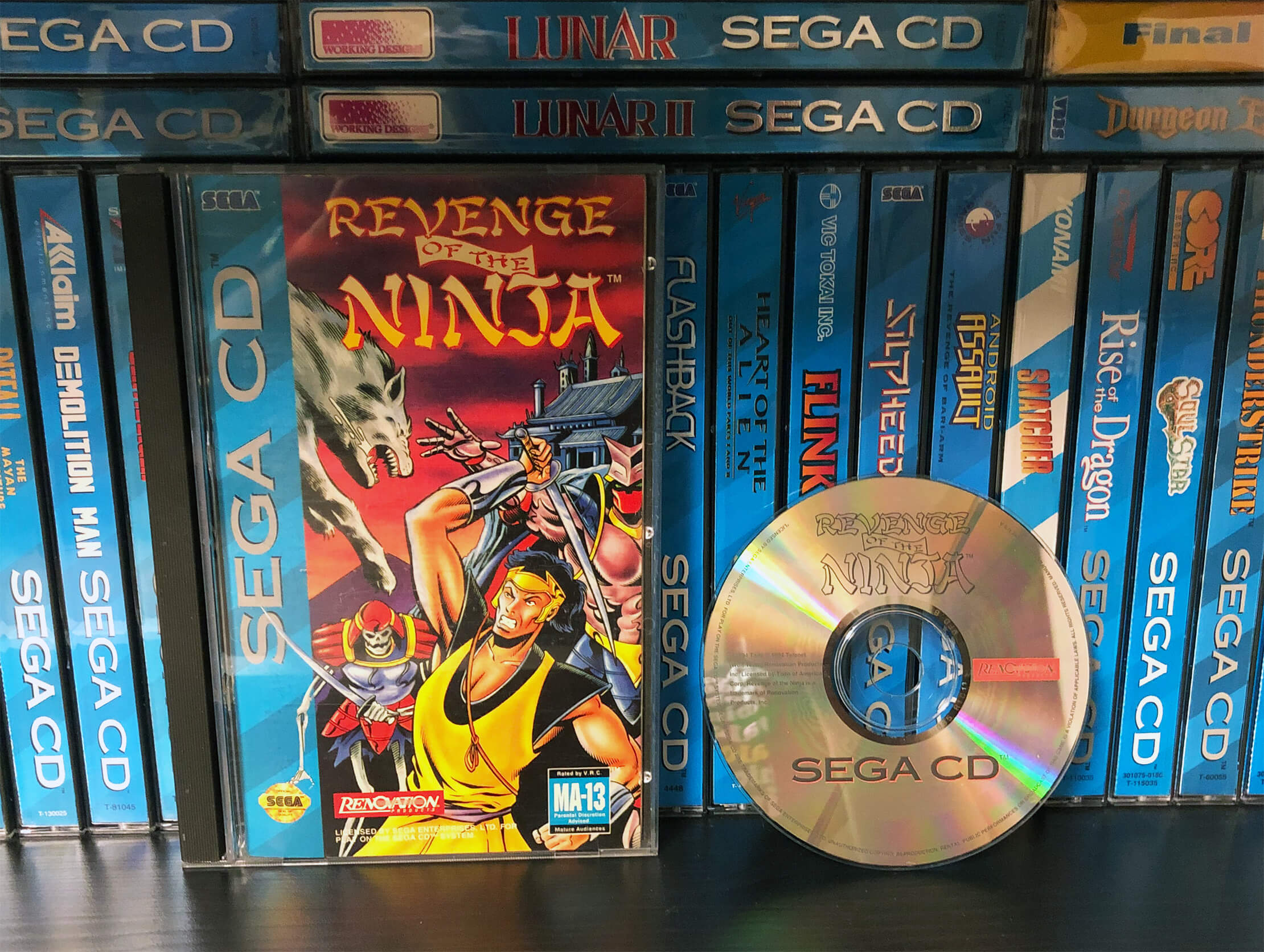 Лицензионный диск Revenge of the Ninja для Sega-CD